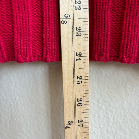 Vintage y2k 90s Harley Davidson women’s cardigan sweater Red L embroidered biker - Picture 11 of 13